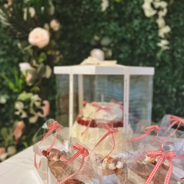 Birthday party snacks and decorations in escape room party space Vaughan